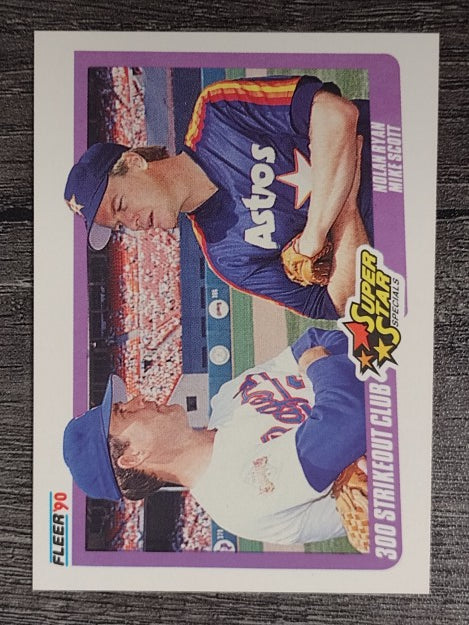 1990 Fleer #636 Nolan Ryan/Mike Scott