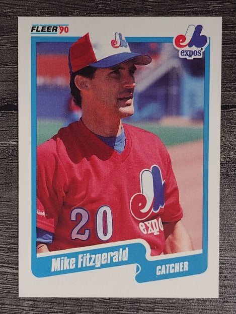 1990 Fleer #343 Mike Fitzgerald
