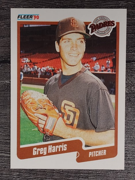 1990 Fleer #158 Greg W. Harris