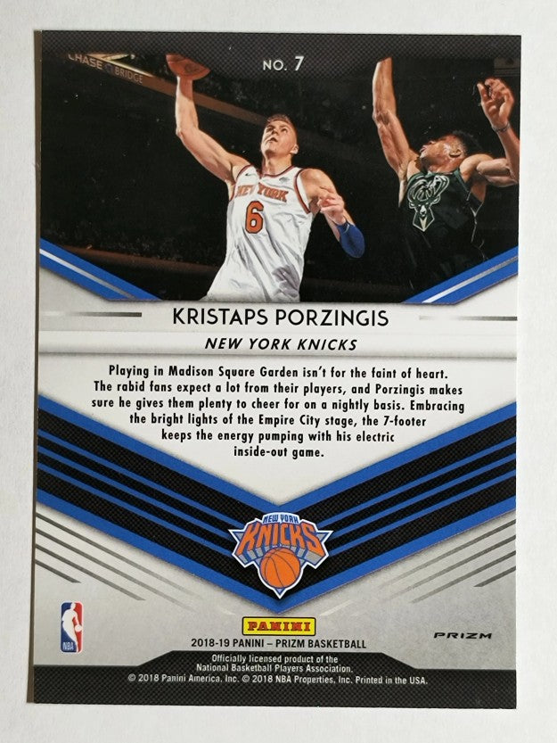 2018-19 Panini Prizm Go Hard or Go Home Prizms Fast Break #7 Kristaps Porzingis
