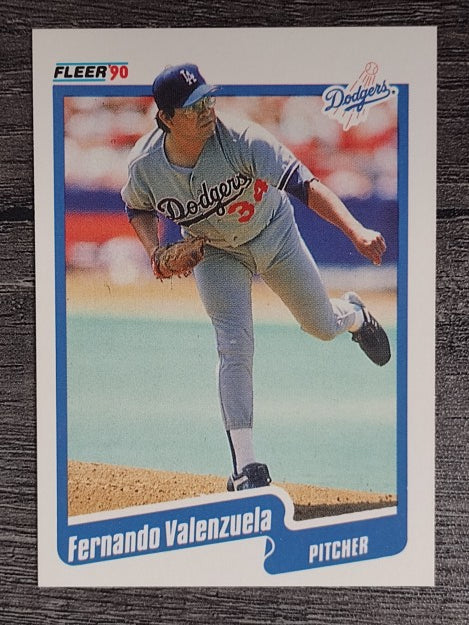1990 Fleer #409 Fernando Valenzuela