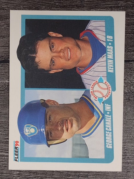 1990 Fleer #641 George Canale RC/Kevin Maas RC