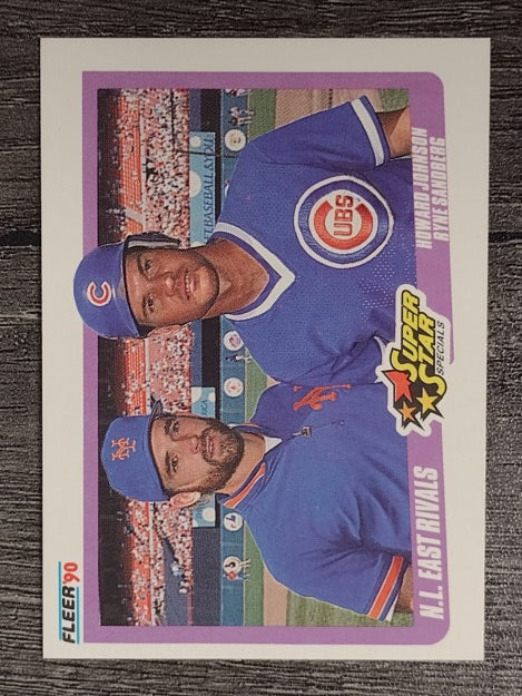 1990 Fleer #639 Howard Johnson/Ryne Sandberg