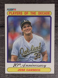 1990 Fleer #629 Jose Canseco '88