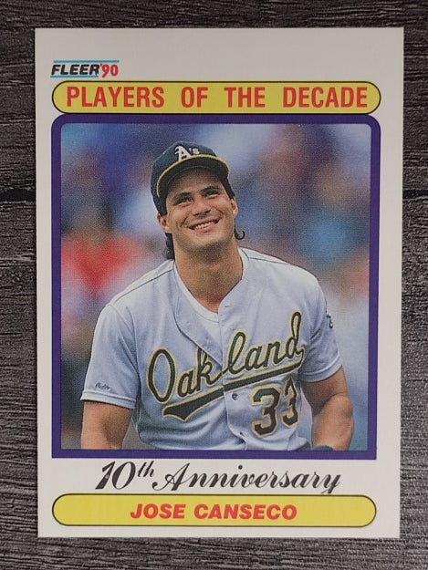 1990 Fleer #629 Jose Canseco '88