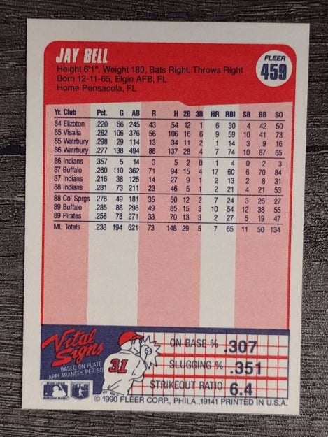 1990 Fleer #459 Jay Bell