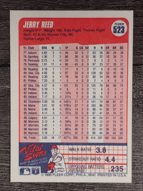 1990 Fleer #523 Jerry Reed