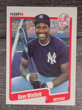 1990 Fleer #458 Dave Winfield