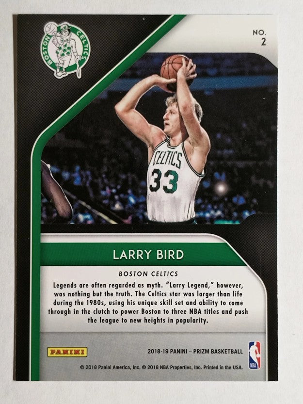 2018-19 Panini Prizm Hall Monitors #2 Larry Bird