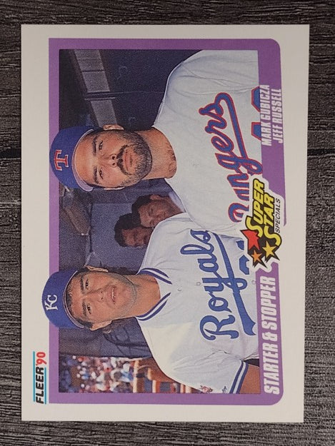 1990 Fleer #633 Mark Gubicza/Jeff Russell