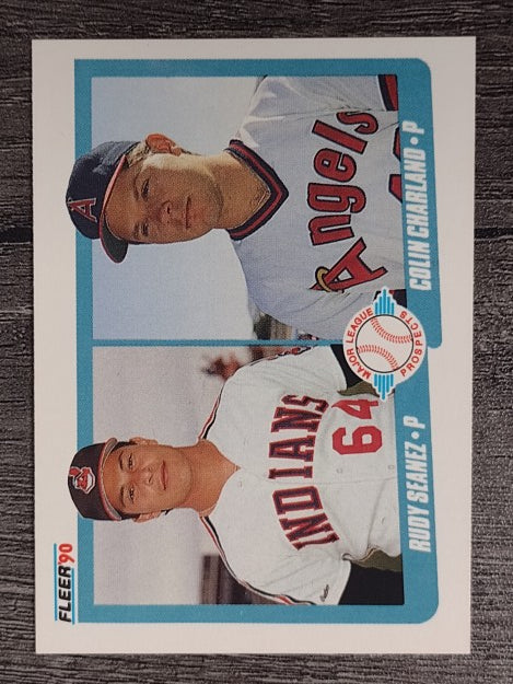 1990 Fleer #640 Rudy Seanez RC/Colin Charland RC