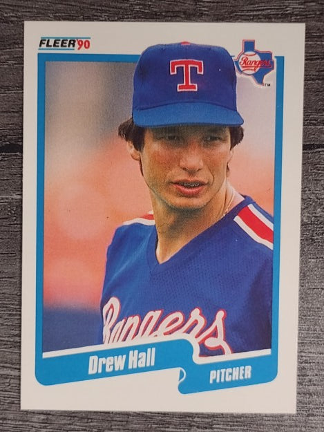 1990 Fleer #299 Drew Hall