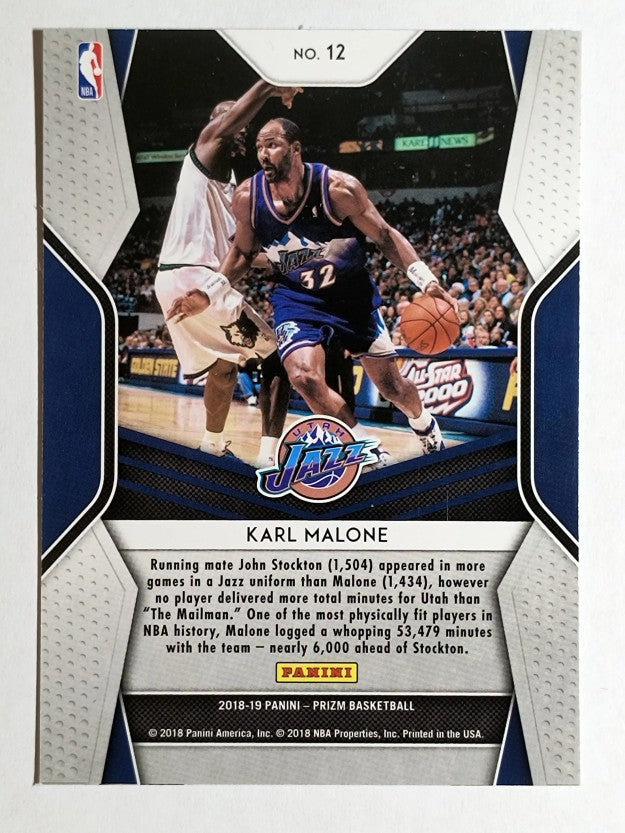 2018-19 Panini Prizm Dominance #12 Karl Malone