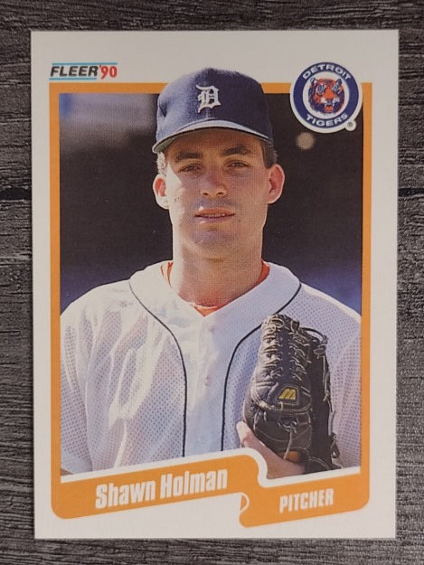 1990 Fleer #606 Shawn Holman RC