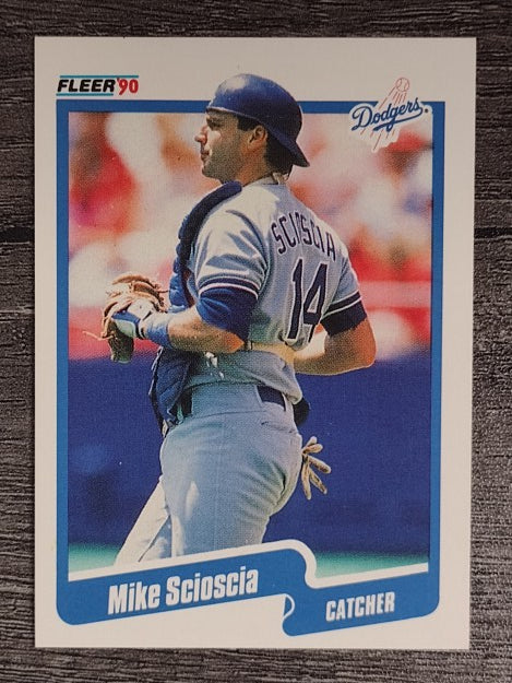 1990 Fleer #407 Mike Scioscia