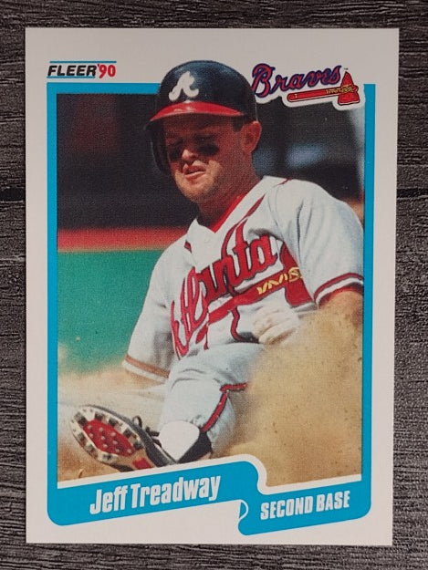 1990 Fleer #598 Jeff Treadway