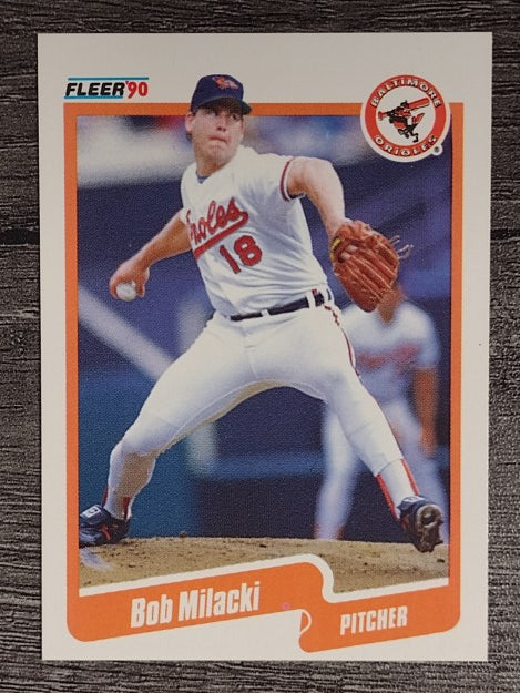 1990 Fleer #182 Bob Milacki