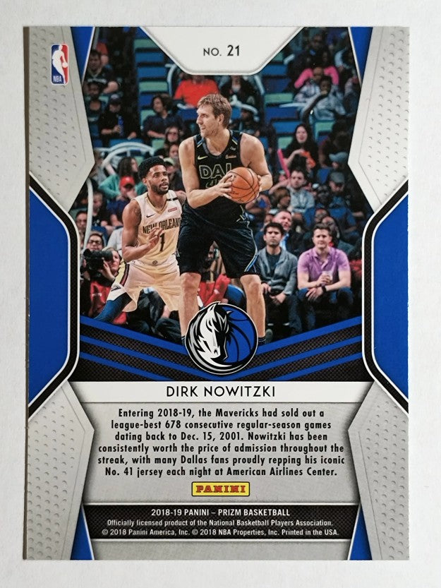 2018-19 Panini Prizm Dominance #21 Dirk Nowitzki