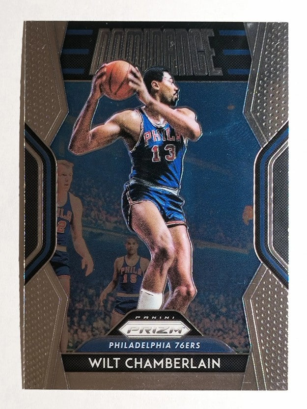 2018-19 Panini Prizm Dominance #26 Wilt Chamberlain