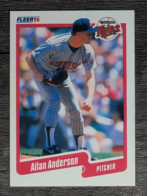 1990 Fleer #366 Allan Anderson