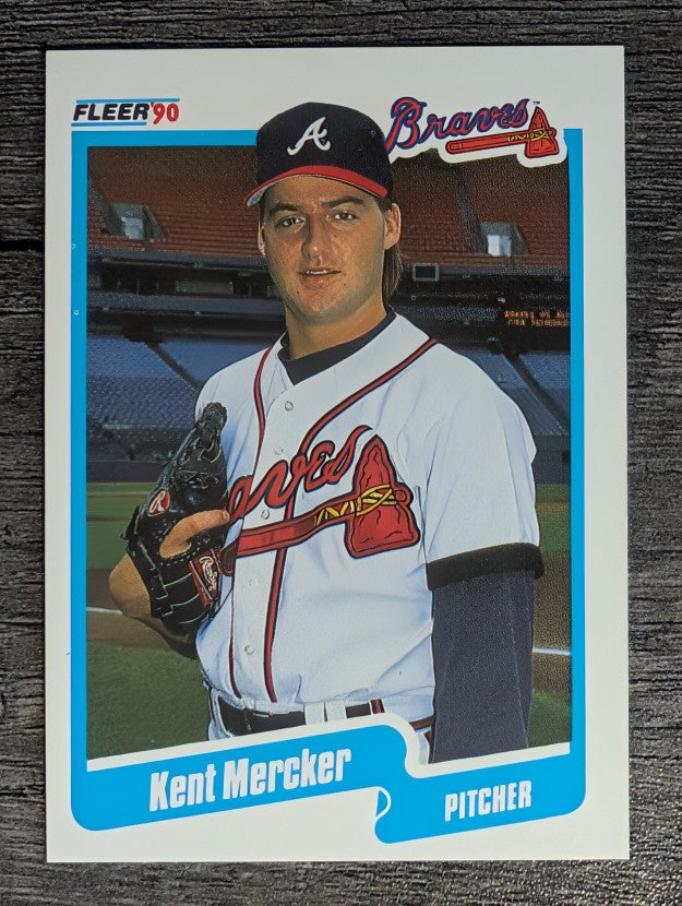1990 Fleer #590 Kent Mercker RC