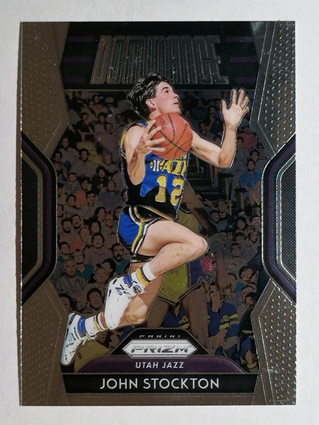 2018-19 Panini Prizm Dominance #15 John Stockton