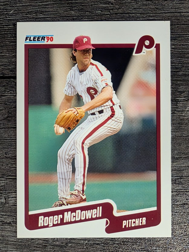 1990 Fleer #567 Roger McDowell