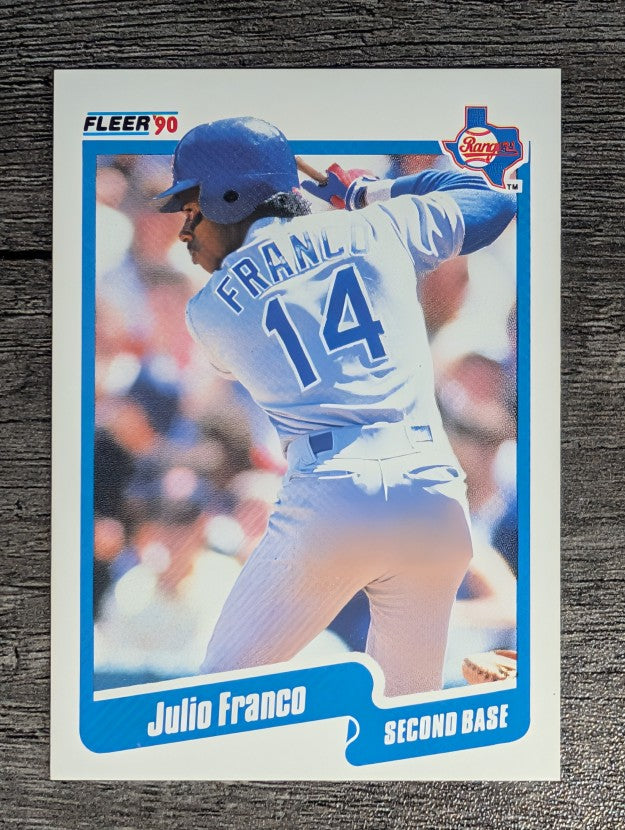 1990 Fleer #296 Julio Franco