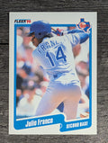 1990 Fleer #296 Julio Franco