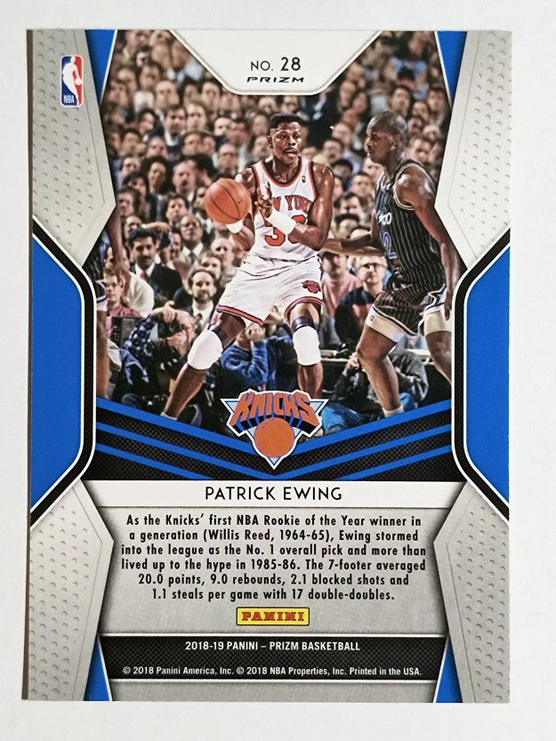 2018-19 Panini Prizm Dominance Prizms Green #28 Patrick Ewing
