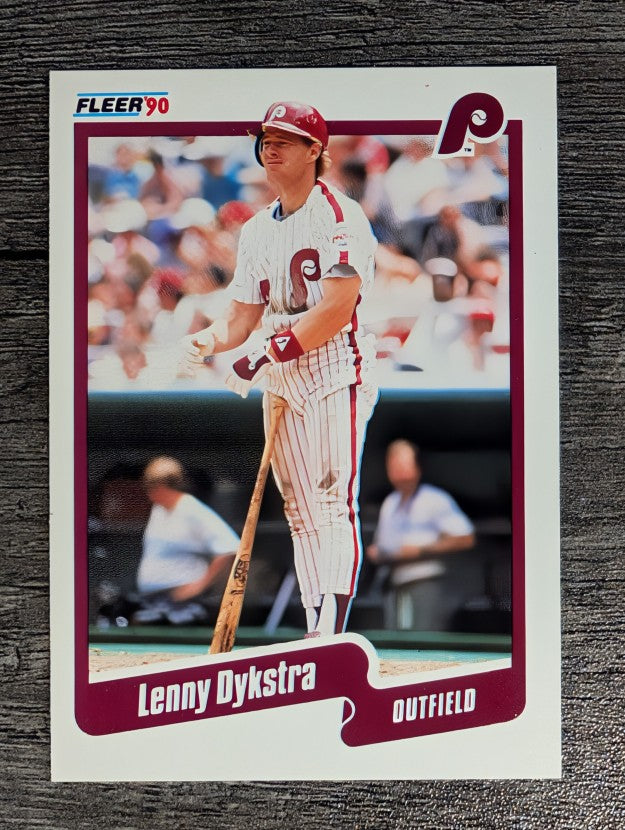 1990 Fleer #556 Len Dykstra