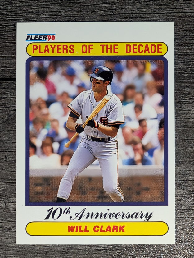 1990 Fleer #630B Will Clark '89 COR/321 total bases