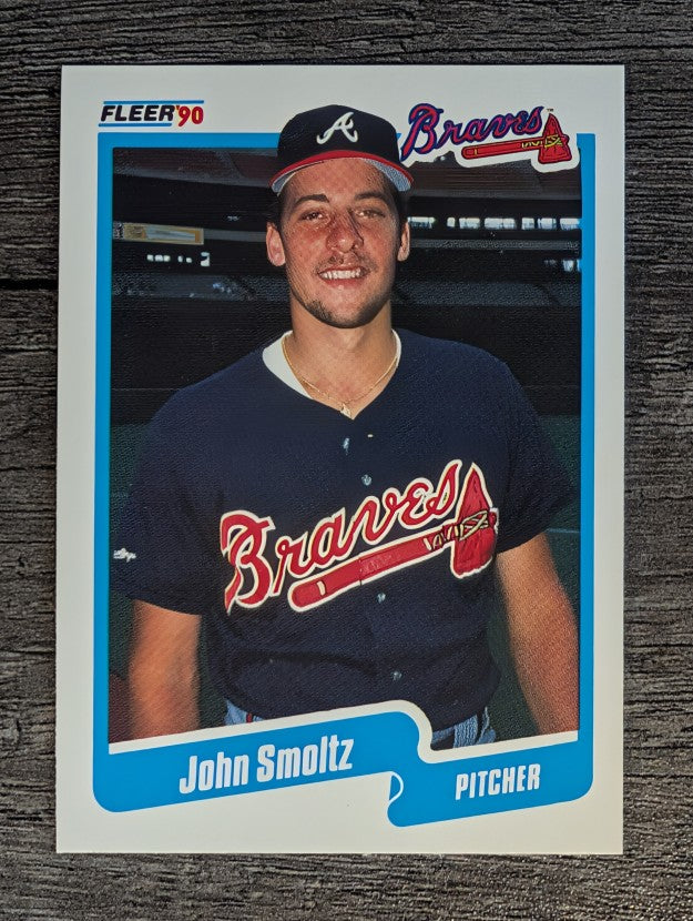 1990 Fleer #595 John Smoltz