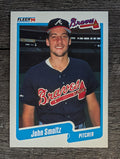 1990 Fleer #595 John Smoltz