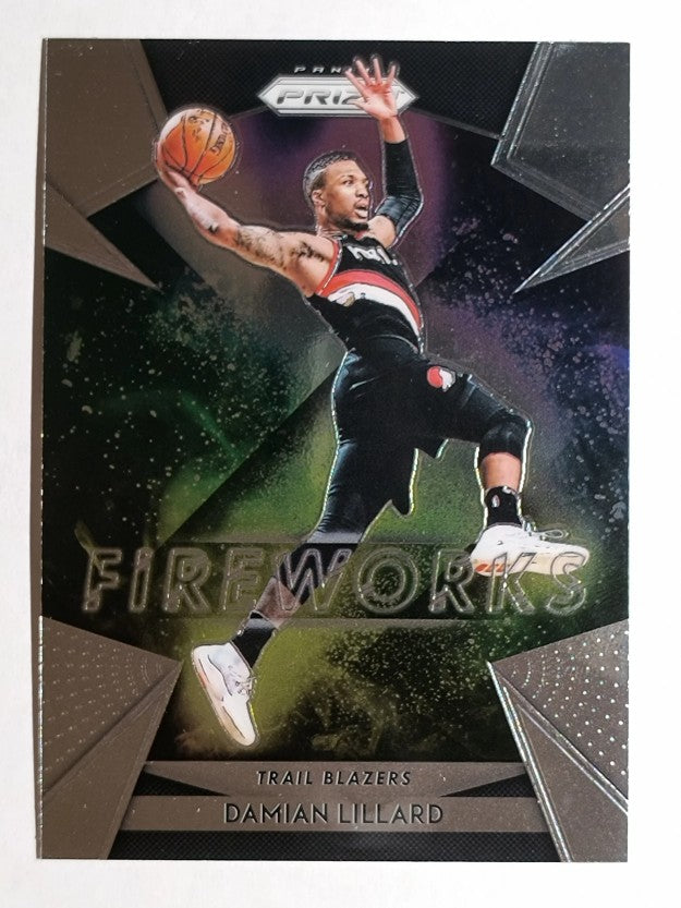 2018-19 Panini Prizm Fireworks #14 Damian Lillard
