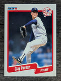 1990 Fleer #451 Clay Parker