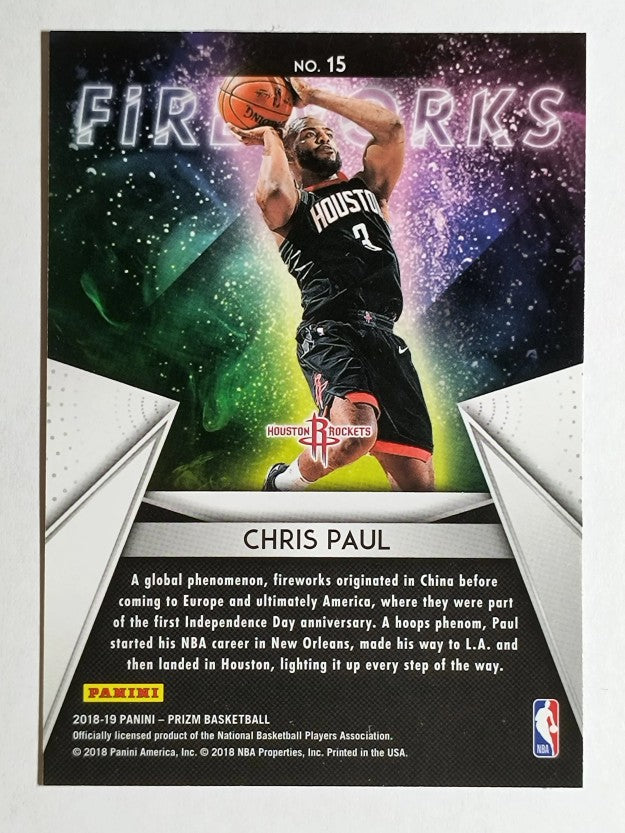 2018-19 Panini Prizm Fireworks #15 Chris Paul