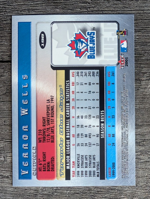 2001 Fleer Futures #198 Vernon Wells BF