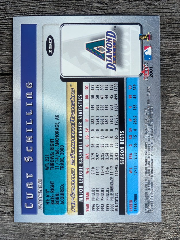 2001 Fleer Futures #150 Curt Schilling