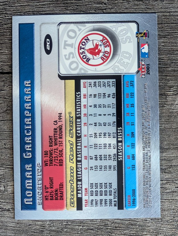 2001 Fleer Futures #20 Nomar Garciaparra