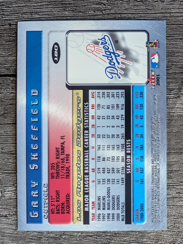 2001 Fleer Futures #180 Gary Sheffield