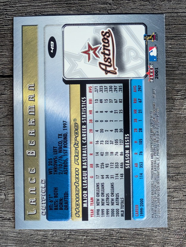 2001 Fleer Futures #49 Lance Berkman