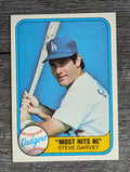 1981 Fleer #606 Steve Garvey/Most Hits NL