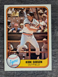1981 Fleer #481 Kirk Gibson RC (EXMT)