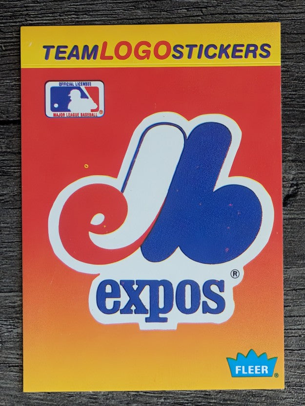 1991 Fleer Team Stickers #49 Montreal Expos/Large logo