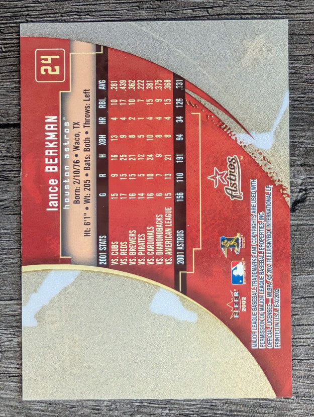2002 E-X #24 Lance Berkman