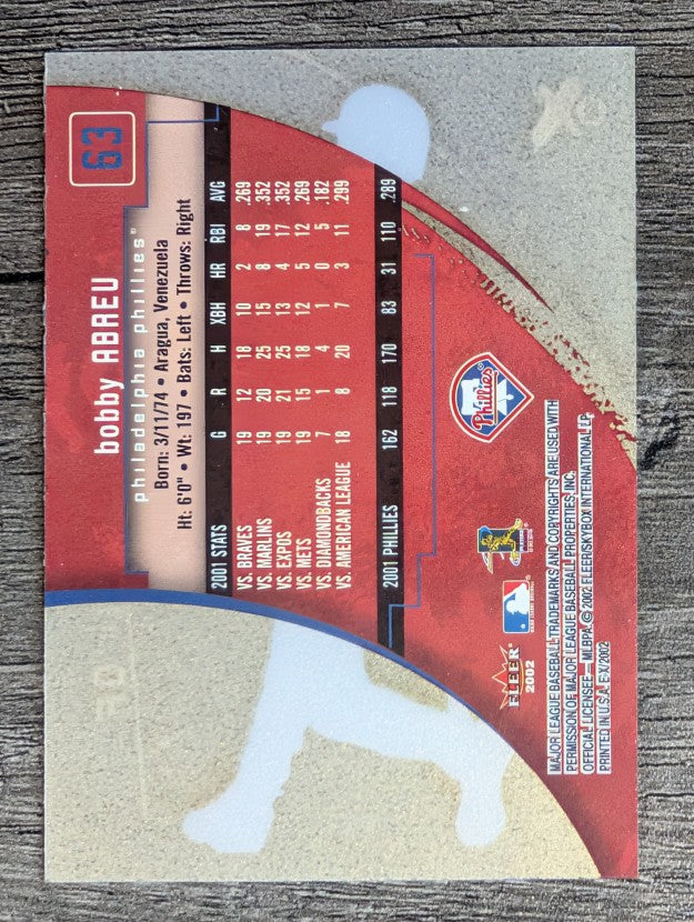 2002 E-X #63 Bobby Abreu