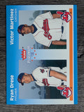 2002 Fleer Platinum #277 Ryan Drese/Victor Martinez