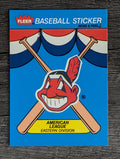 1989 Fleer Team Stickers #16 Cleveland Indians/Logo