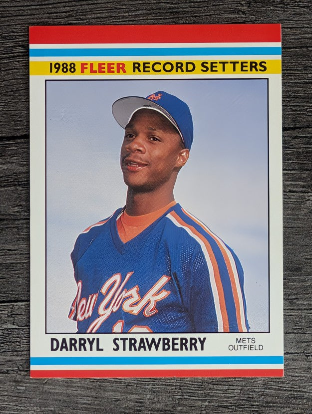 1988 Fleer Record Setters #39 Darryl Strawberry